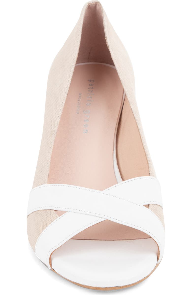 patricia green Como Wedge Sandal, Alternate, color, Natural White
