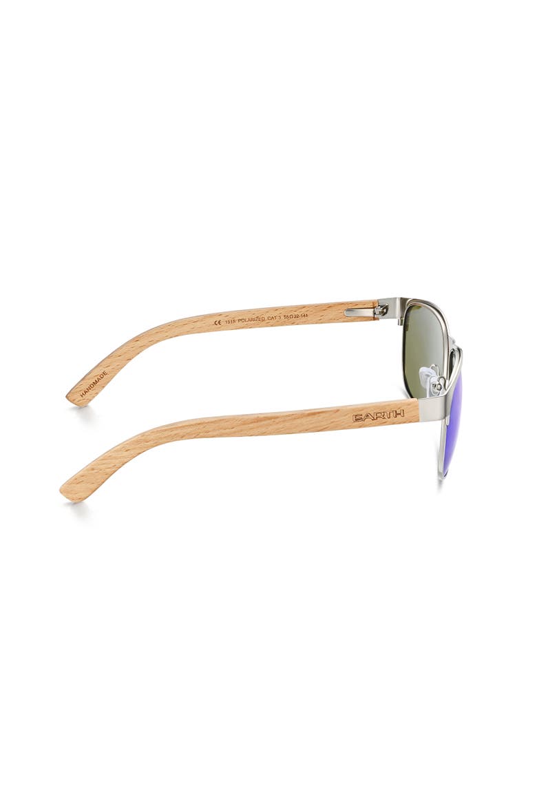 Troon Polarized Sunglasses, Alternate, color, Bamboo/Blue