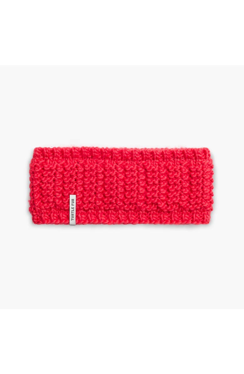 Turtle Fur Shay Knit Headband, Main, color, Coral