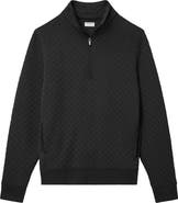 Tommy John Quilted Quarter Zip Top