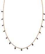 Sethi Couture Black Diamond Drop Necklace