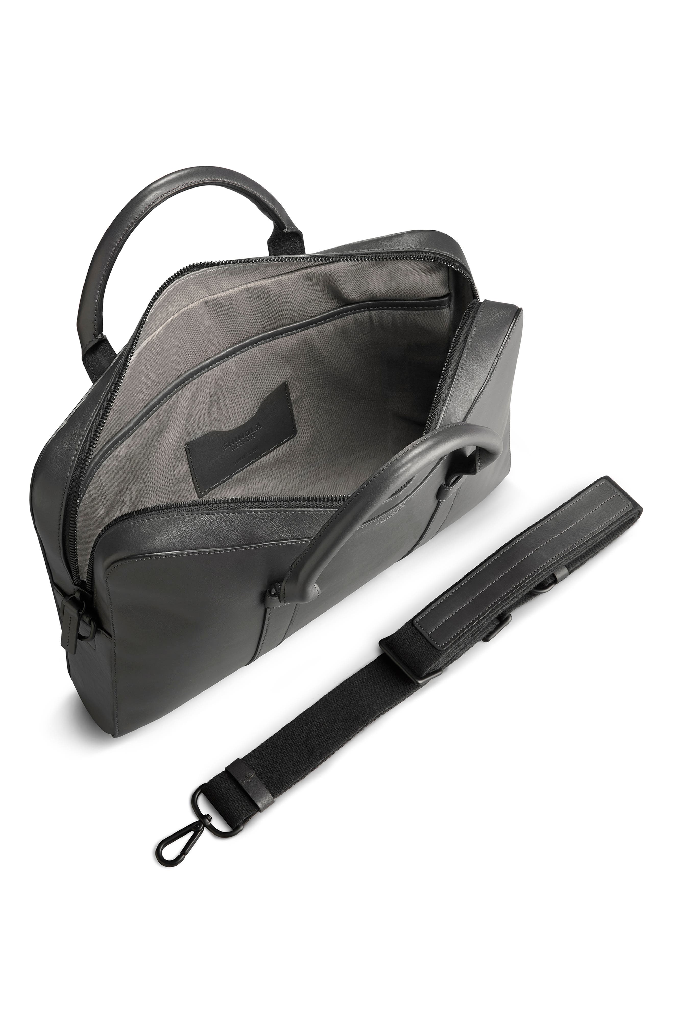 Shinola Guardian Leather Briefcase, Alternate, color, 