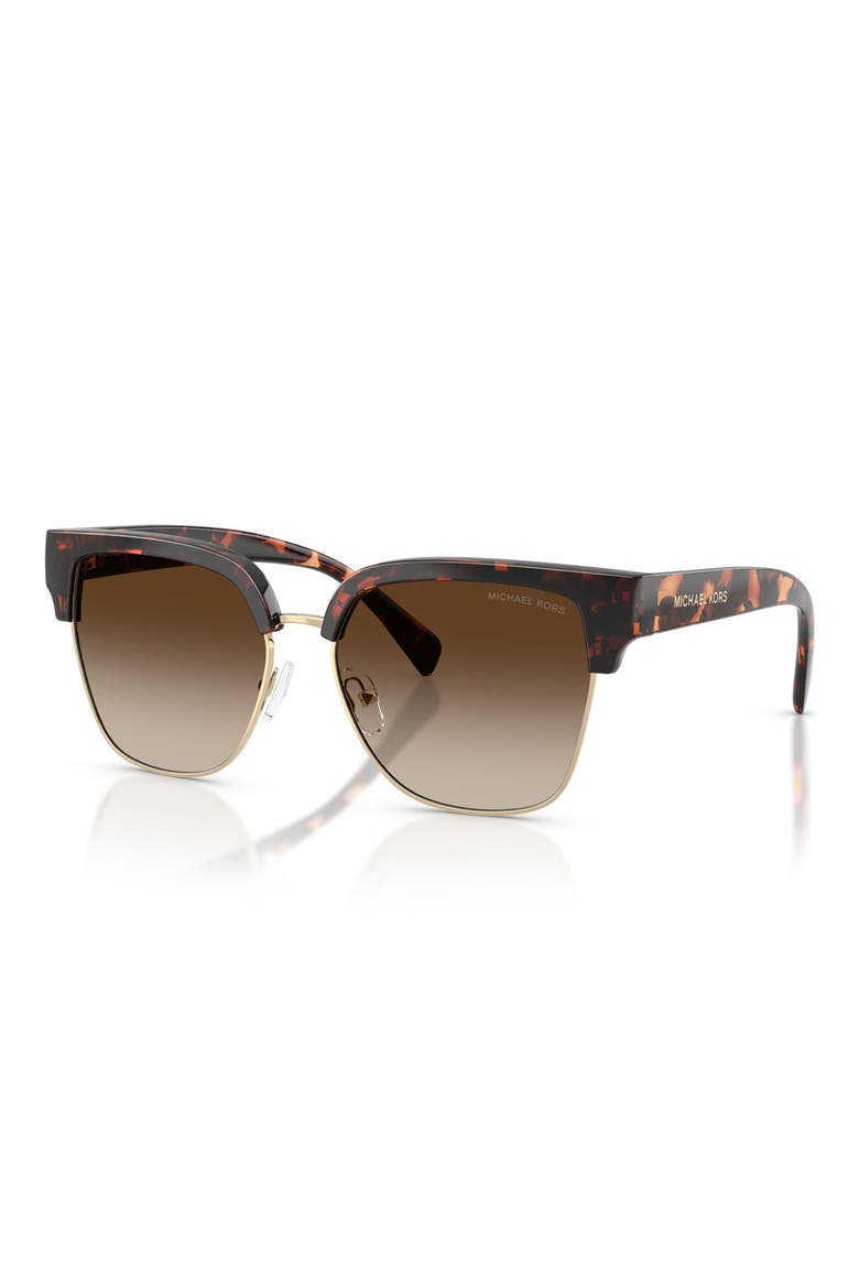 St. Eustatius 56mm Square Sunglasses, Alternate, color, DARK TORTOISE / SMOKE GRADIENT