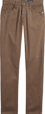 AG Tellis Sueded Stretch Sateen Slim Leg Pants