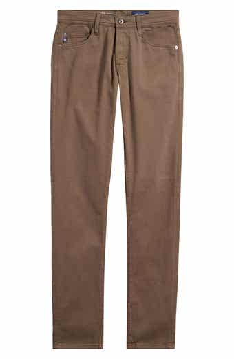 AG Tellis Sueded Stretch Sateen Slim Leg Pants