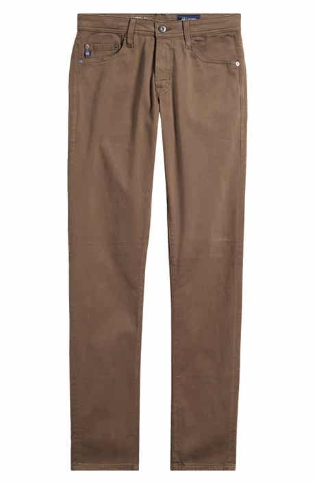 AG Tellis Sueded Stretch Sateen Slim Leg Pants