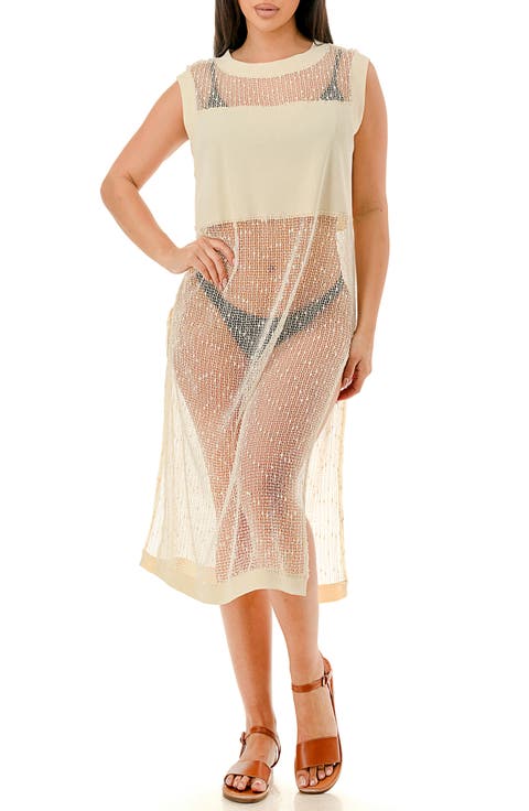 Open Weave Cover-Up Dress