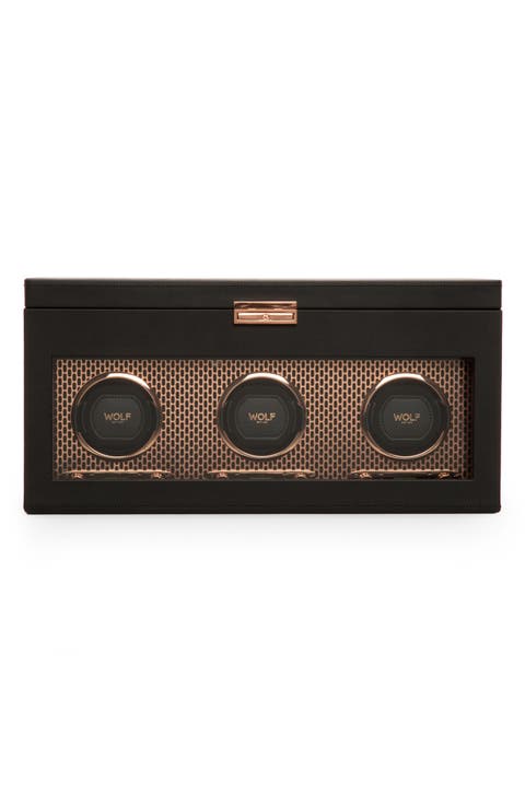 Axis Triple Watch Winder with Storage