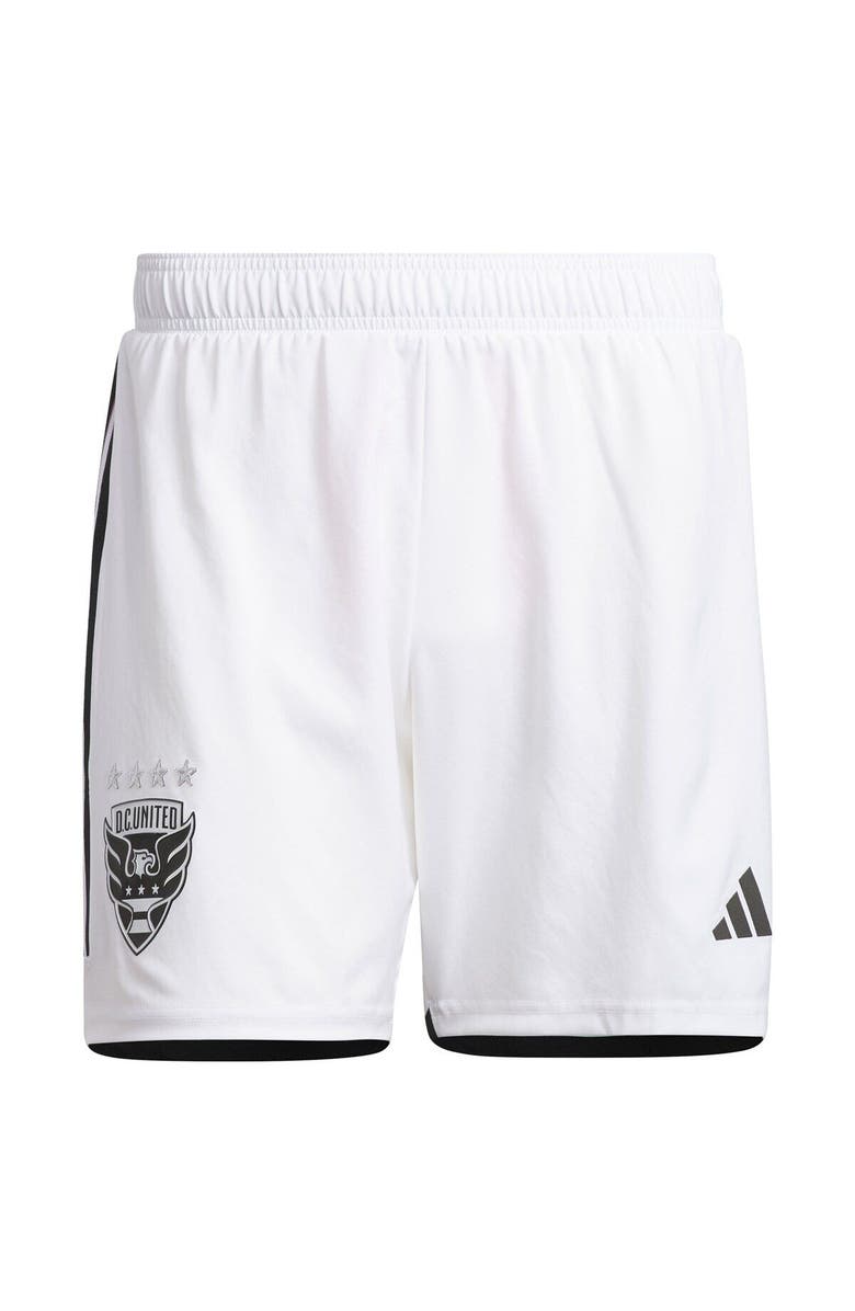 adidas Men's adidas White D.C. United 2023 Away AEROREADY Authentic Shorts, Main, color, 