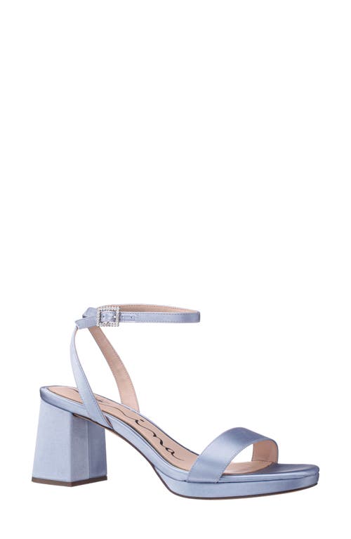 Nina Bergen Ankle Strap Sandal In Icy Blue