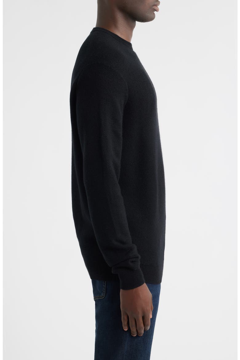 Autumn Crest Merino Wool Blend Sweater, Alternate, color, BLACK