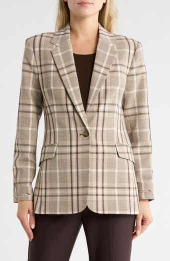 Simkhai Lillie Plaid Notch Lapel Blazer
