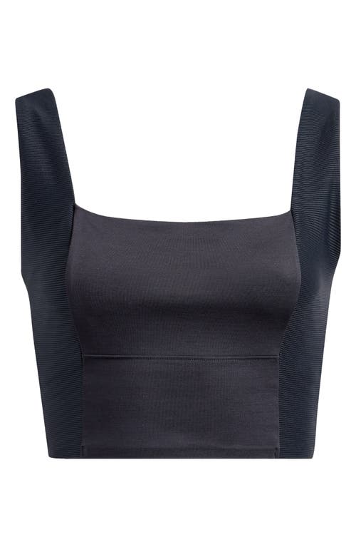 Shop Travismathew Moveknit Sport Crop Tank In Heather Black