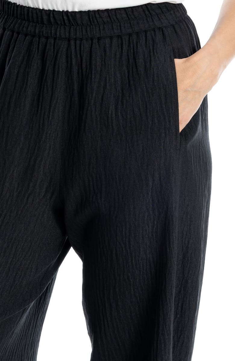MAX STUDIO Textured Twill Barrel Leg Pants, Alternate, color, 