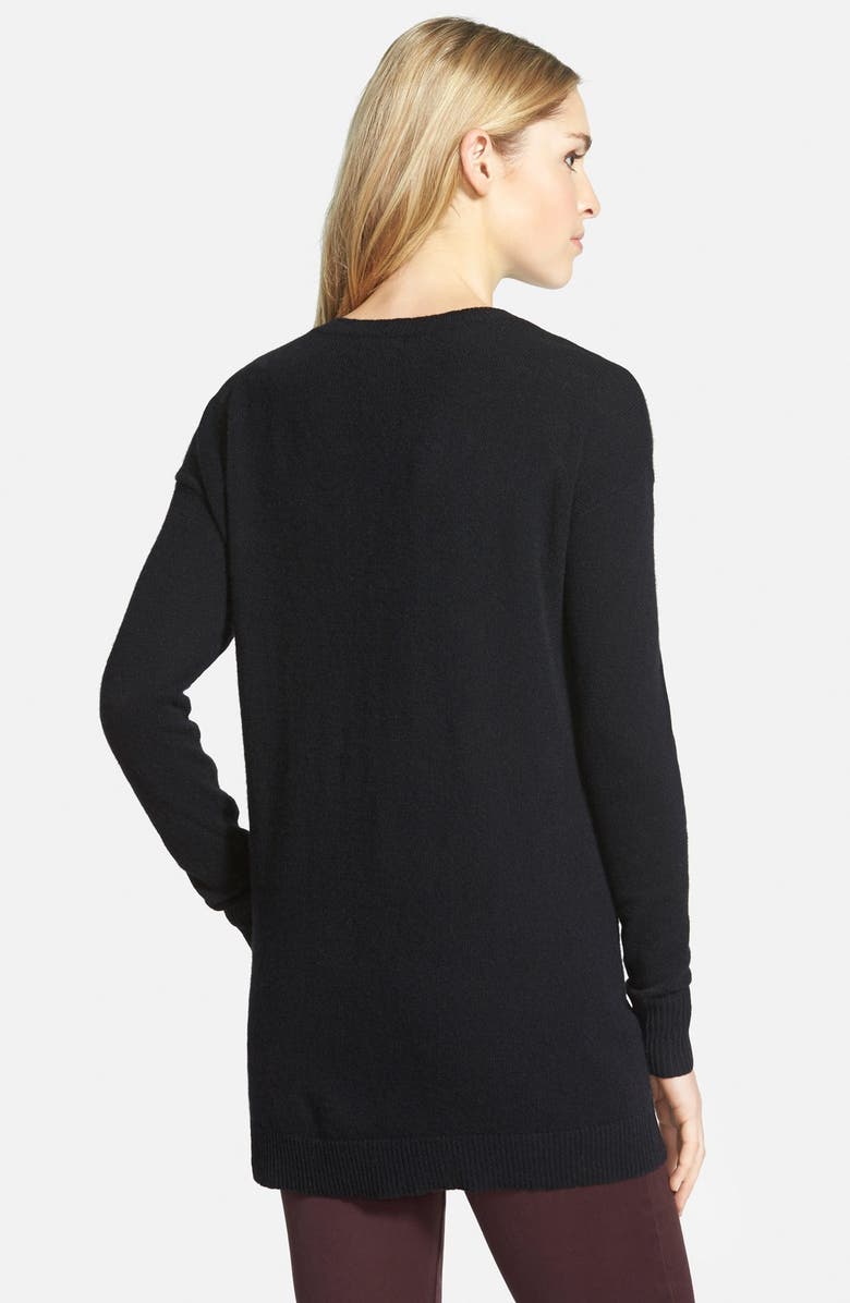 Halogen<sup>®</sup> V-Neck Cashmere Tunic Sweater, Alternate, color, 