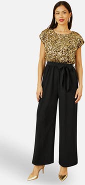 Yumi Sequin Top Stretch Jumpsuit