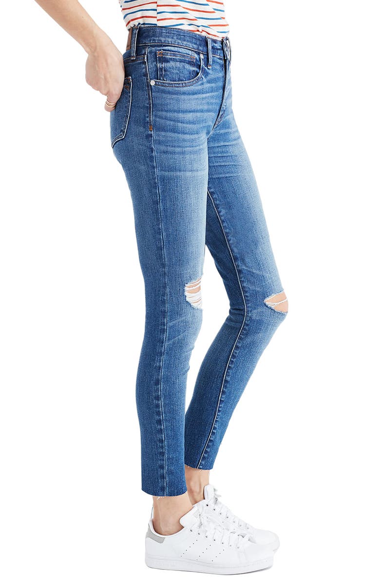 Madewell 9-Inch High-Rise Skinny Crop Jeans, Alternate, color,