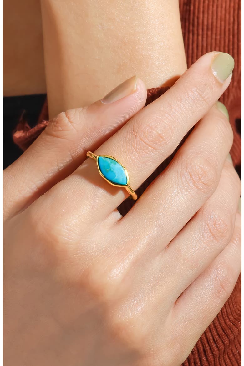 Marquis Stone Ring, Alternate, color, BLUE