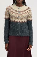 Sam Edelman Brushed Fair Isle Cardigan