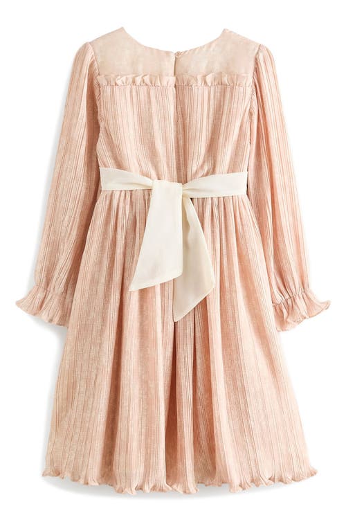 LAURA ASHLEY LAURA ASHLEY KIDS' PLEATED LONG SLEEVE DRESS