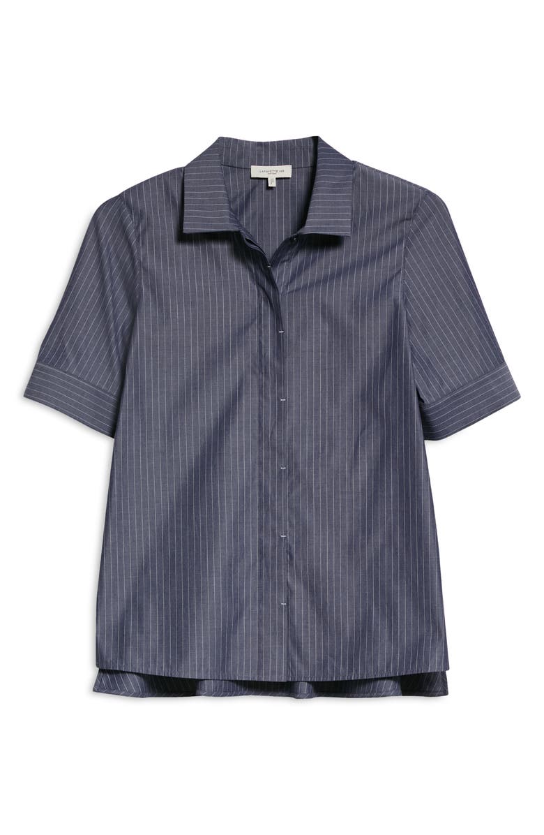 Lafayette 148 New York Farrell Avalon Stripe Cotton Blouse, Alternate, color,