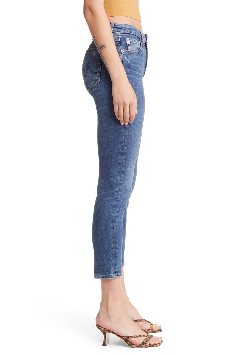 AG Prima Mid Rise Crop Cigarette Jeans, Alternate, color, 12 Years Rural