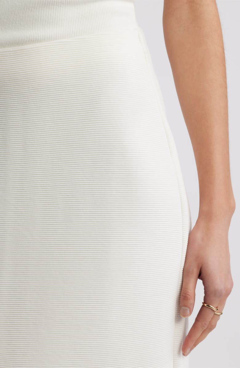 Caslon<sup>®</sup> Ottoman Knit Midi Skirt, Alternate, color, White Hot