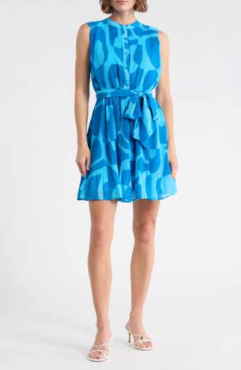 Sam Edelman Pleated Tie Waist Dress