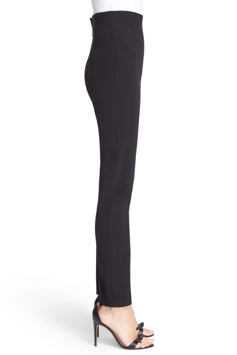 Skinny Cady Crepe Pants, Alternate, color, BLACK