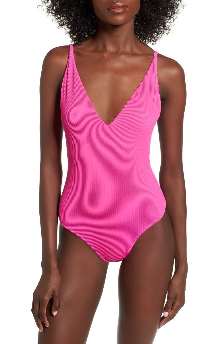 Topshop Pamela One-Piece Swimsuit, Main, color, 