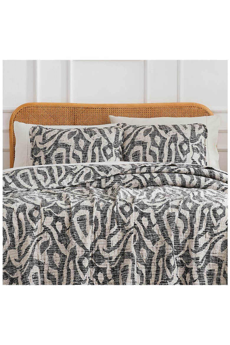 Khari Quilt & Sham Set, Alternate, color, CHARCOAL