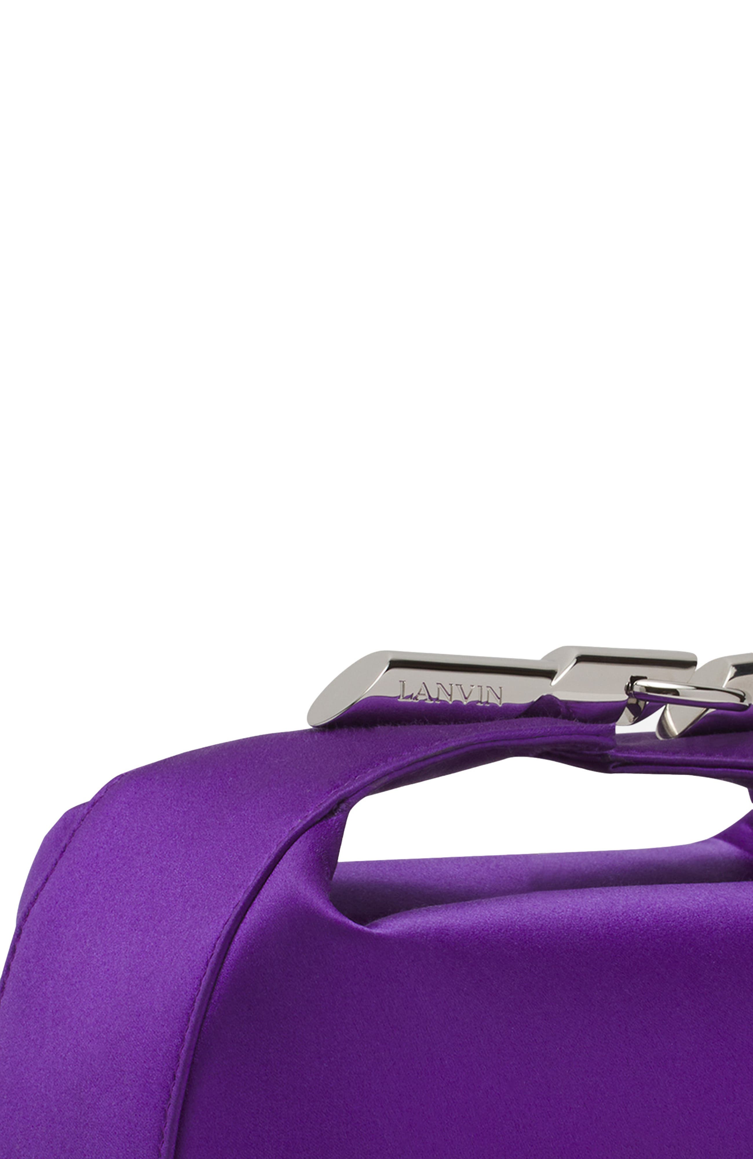 Lanvin Haute Séquence Satin Clutch Bag, Alternate, color, 