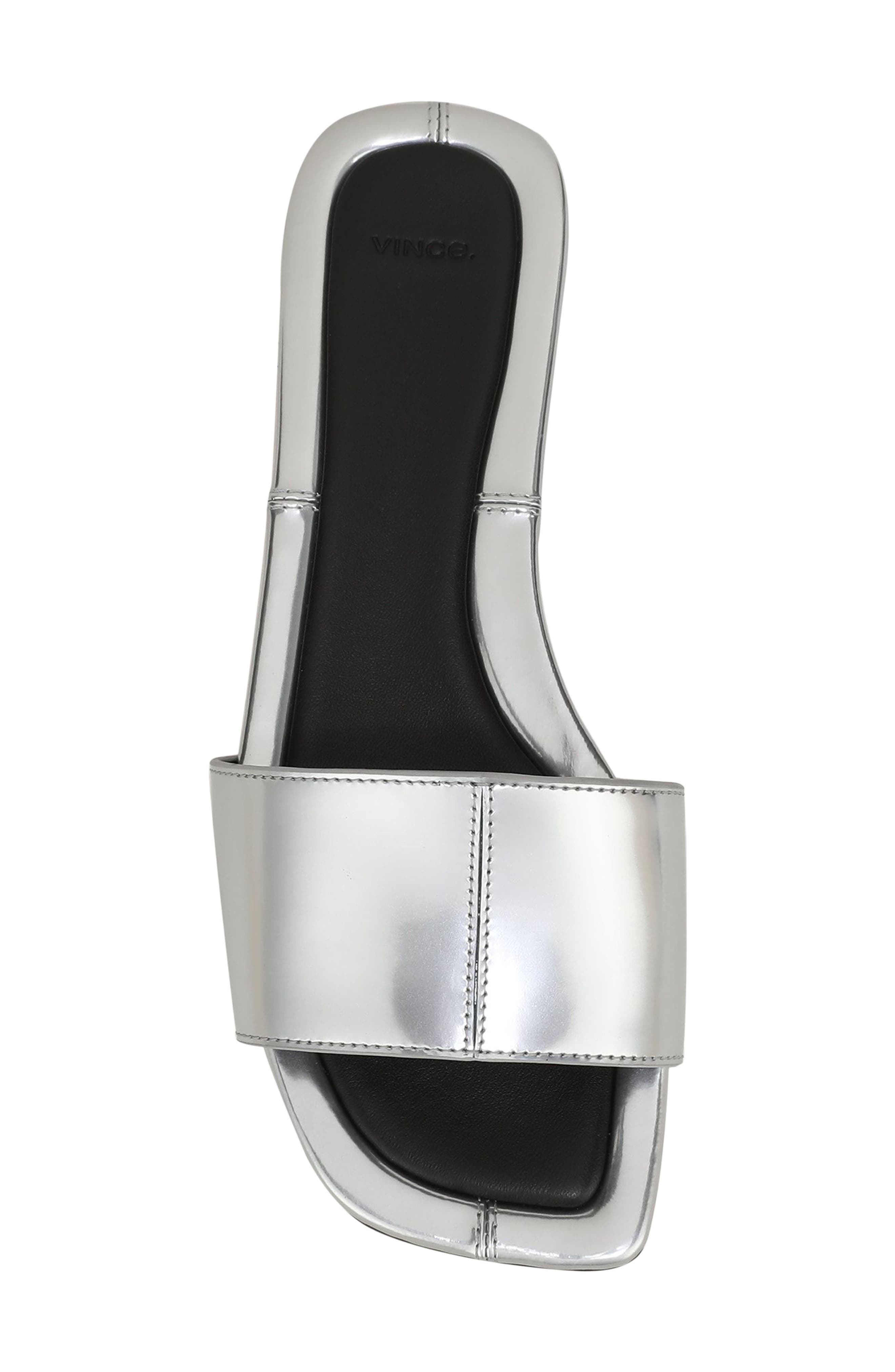 Valeria Slide Sandal, Alternate, color, SILVER