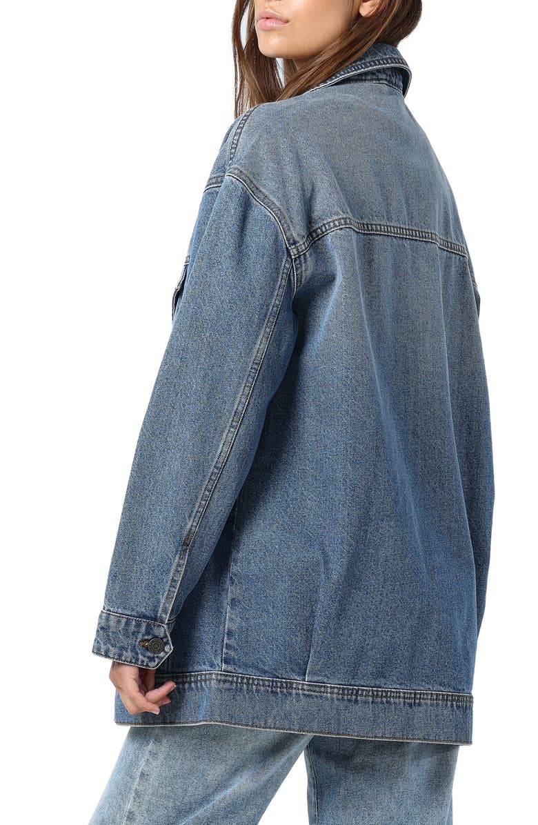 Noisy may Casie Oversize Denim Jacket, Alternate, color,