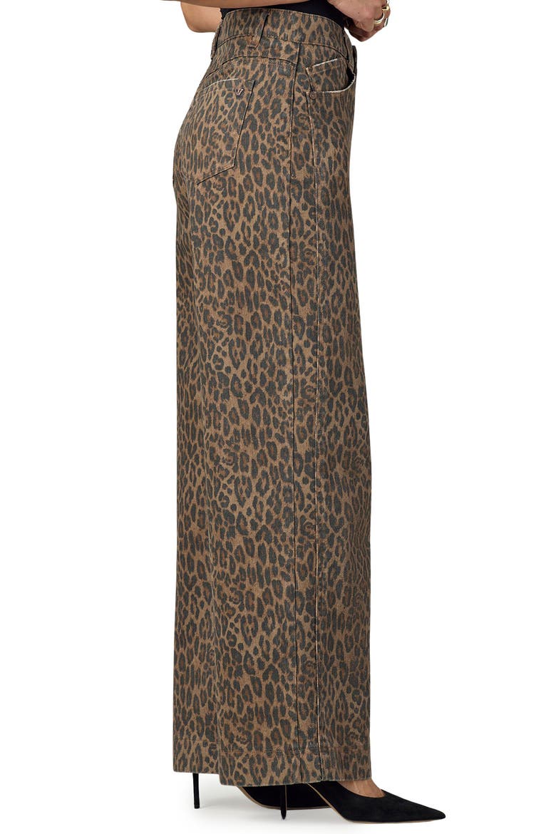 Gracie Skyrise Double Side Seam Wide Leg Jeans, Alternate, color, MOCHA BLACK MULTI