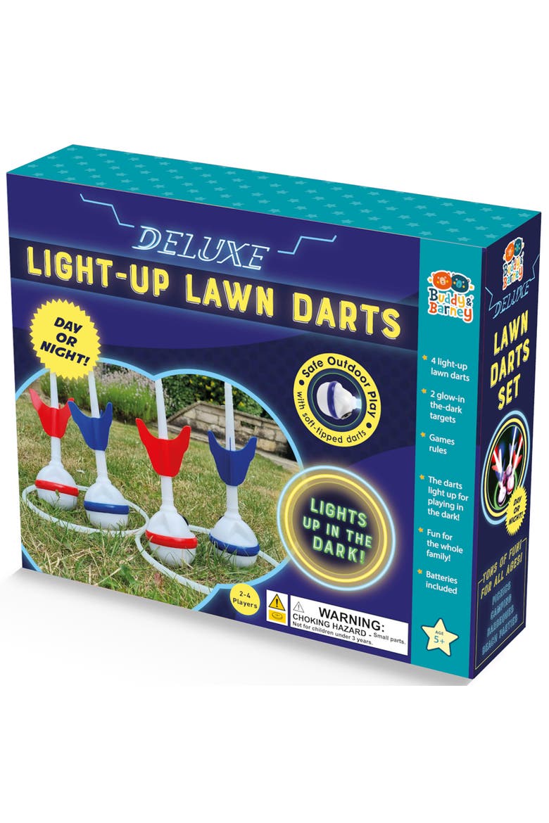 Deluxe Light Up Lawn Darts, Glow In The Dark Yard Game Set, 5+, Main, color, Multicolored