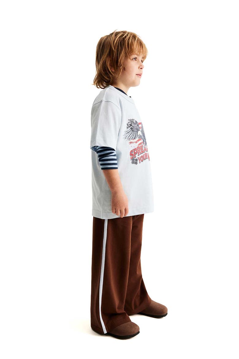 Kid's The Essentials Pant, Alternate, color, Rocky Road Cloud Blue Stripe