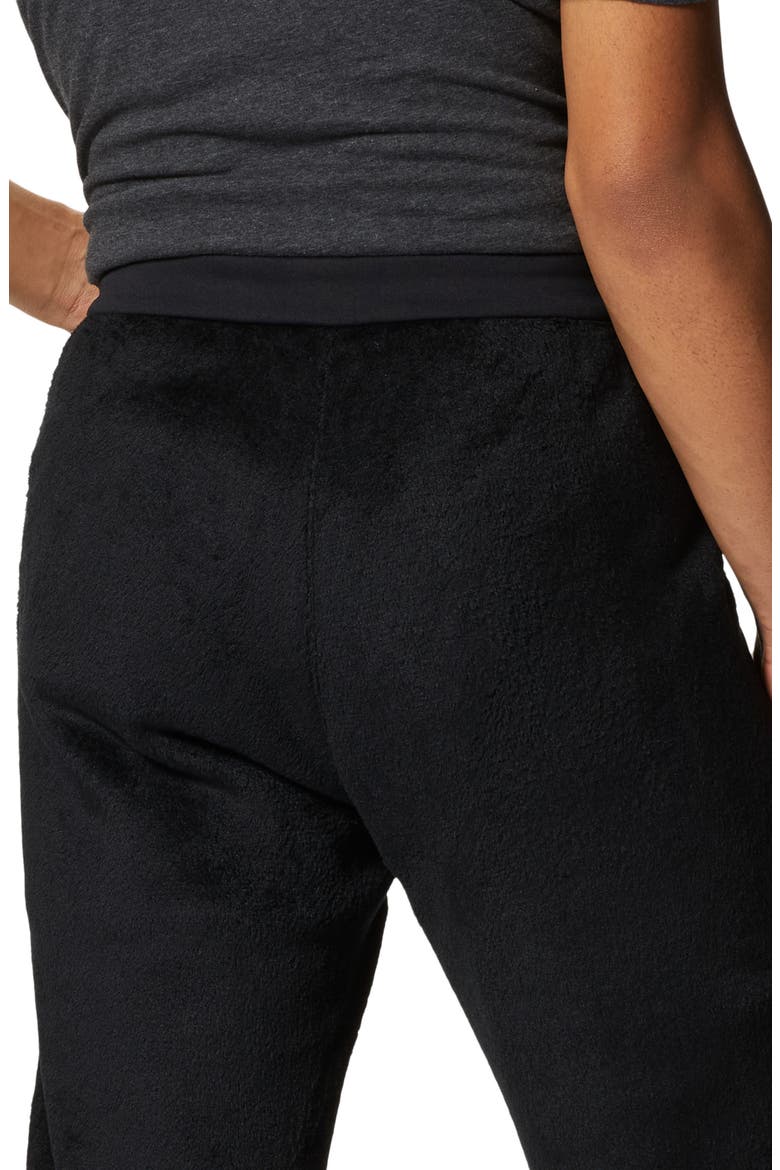 Polartec® High Loft Fleece Pants, Alternate, color, BLACK