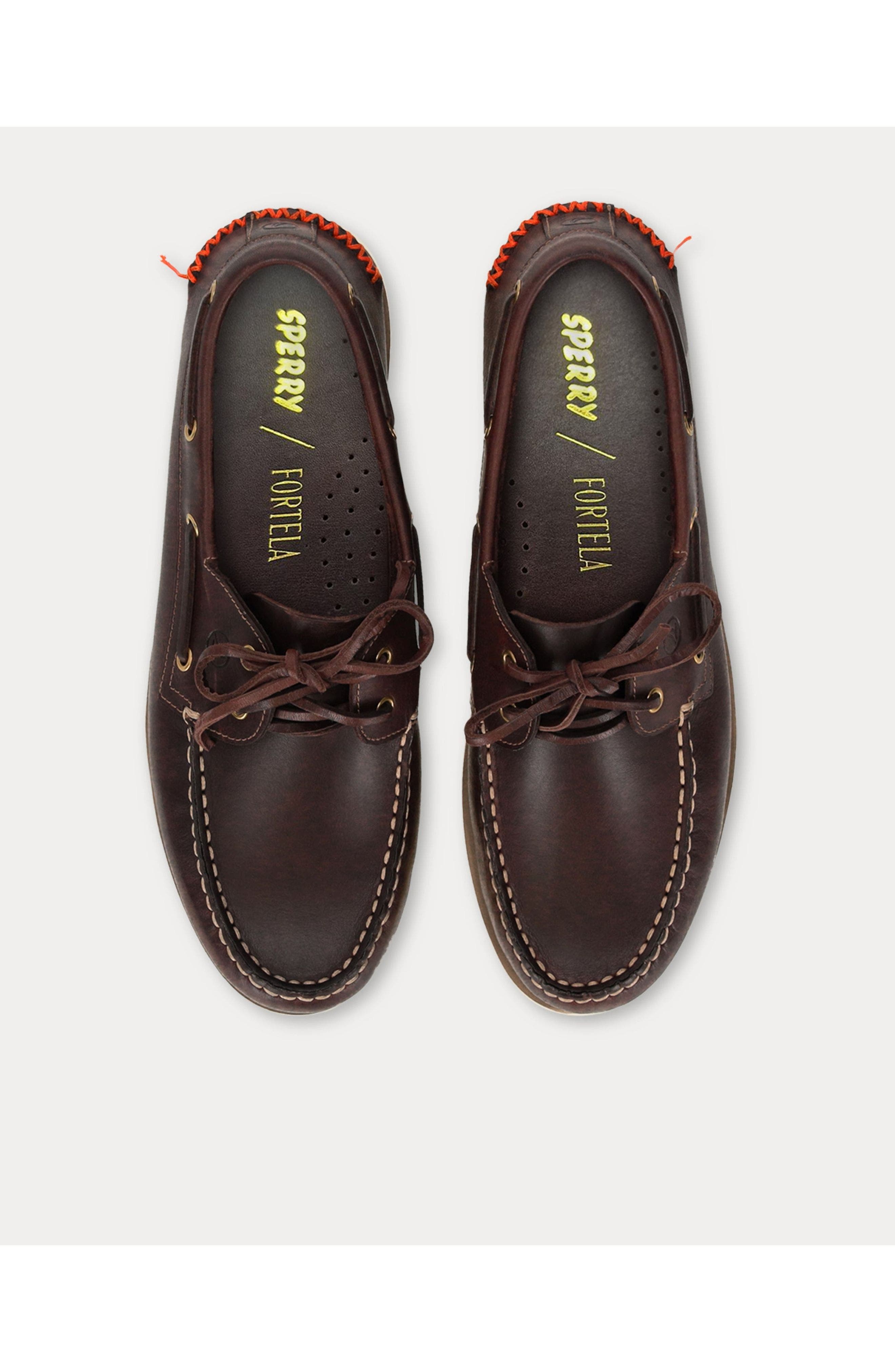 Sperry x Fortela Boat Shoes, Alternate, color, Brown