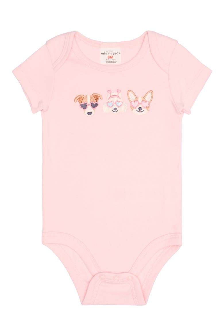 Pups & Hearts 4-Piece Mix & Match Outfit Set, Alternate, color, LIGHT PINK DOGS