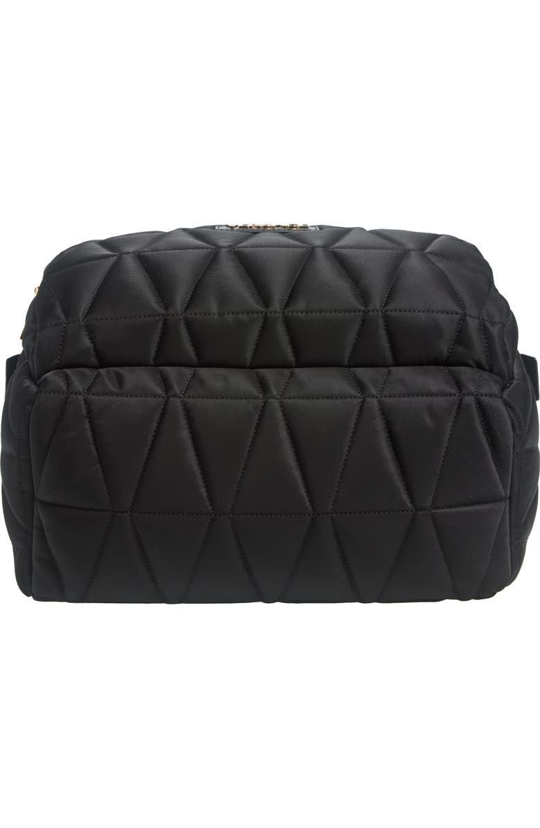 Versace Quilted Nylon Backpack, Alternate, color,