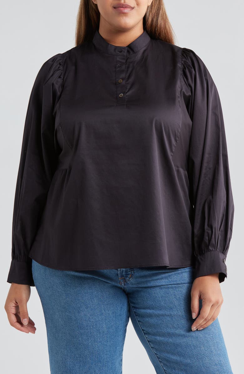 HARSHMAN Barbera Cotton Sateen Top, Main, color, 