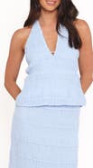 Petal & Pup Zafira Textured Halter Top