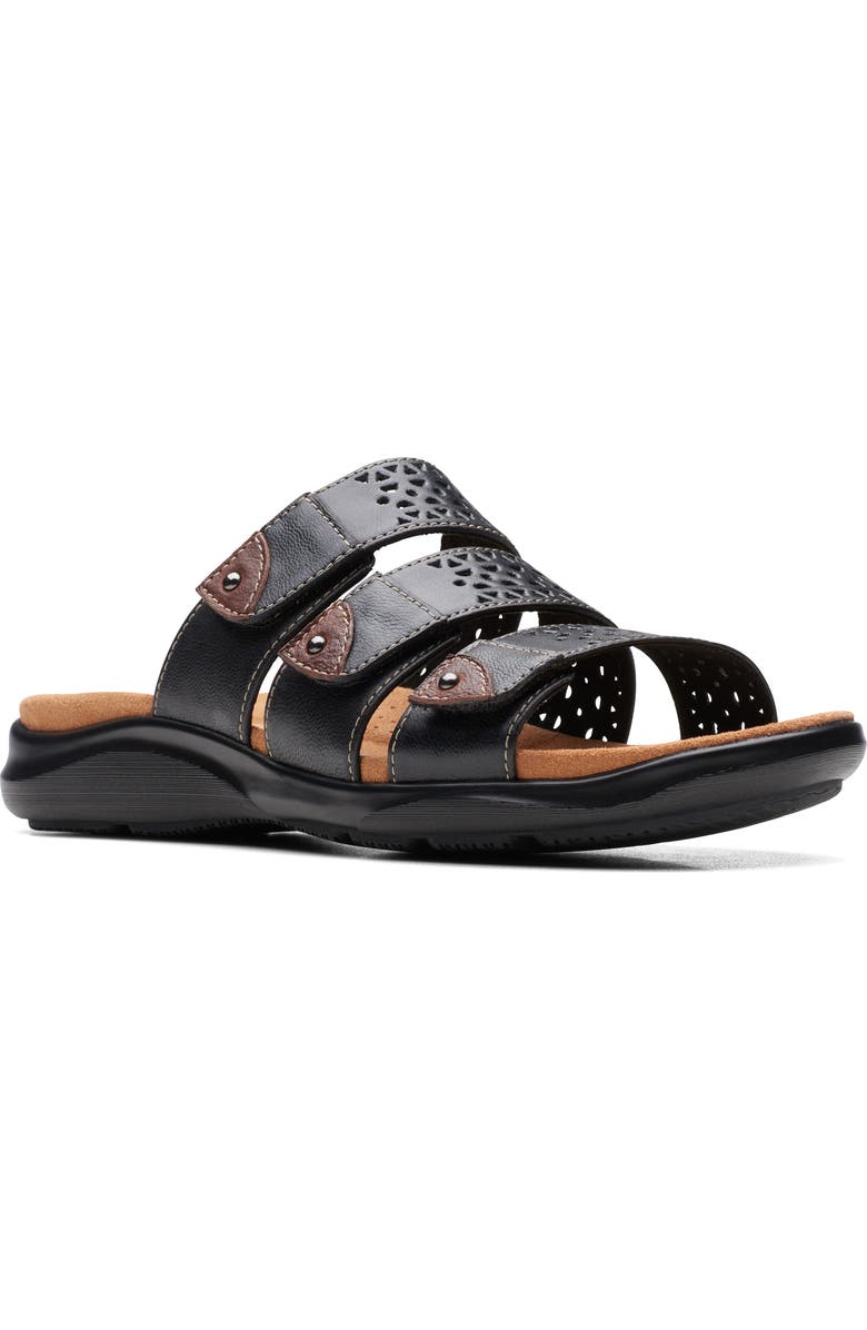 Clarks<sup>®</sup> Kitly Walk Sandal, Main, color, Black