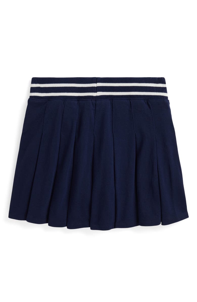 Polo Ralph Lauren Kids
 Pleated Cotton Skort, Alternate, color, Refined Navy