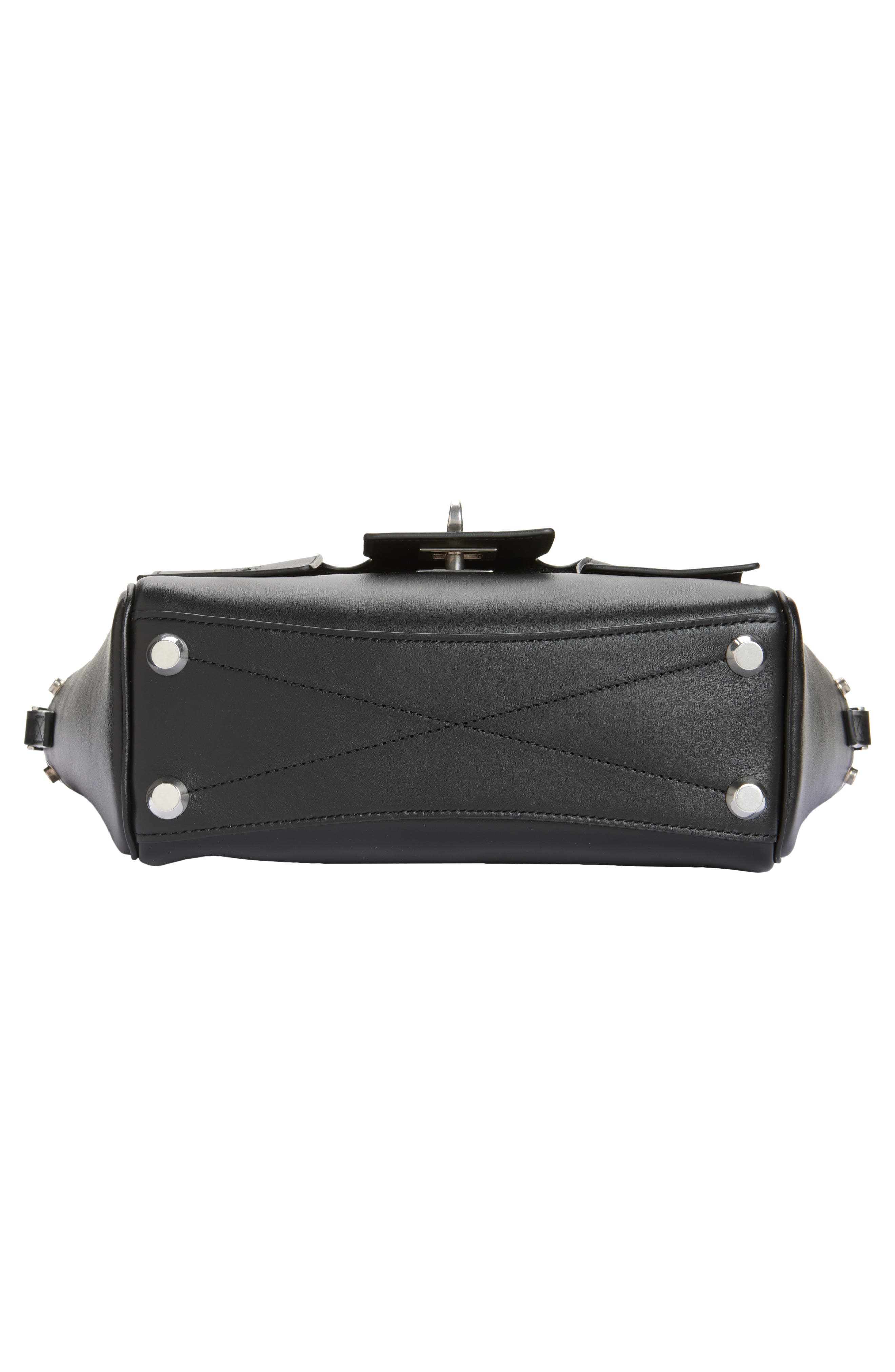 Balenciaga Small Bel Air Leather Carry All Bag, Alternate, color, 1000 Black