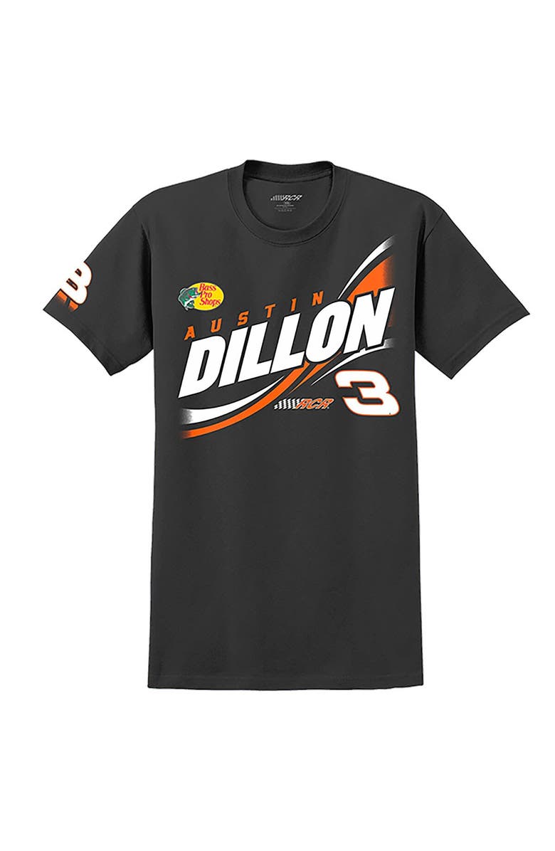 HENDRICK MOTORSPORTS TEAM COLLECTION Youth Hendrick Motorsports Team Collection Black Austin Dillon 2023 #3 Bass Pro Shops Name & Number T-Shirt, Alternate, color,