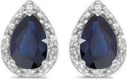 ALLUREZ Pear Stud Earrings 14k