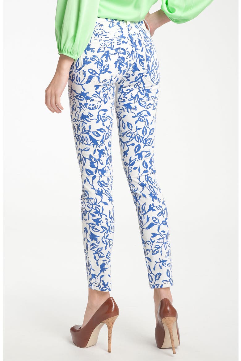 DVF Loves Current/Elliott 'Classic Skinny' Jeans, Main, color, BLUE LEAF MEADOW