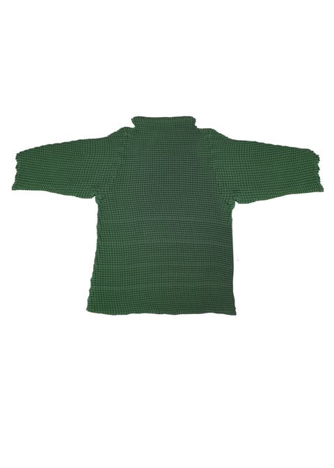 Ingrid Pleated Mock Neck Top